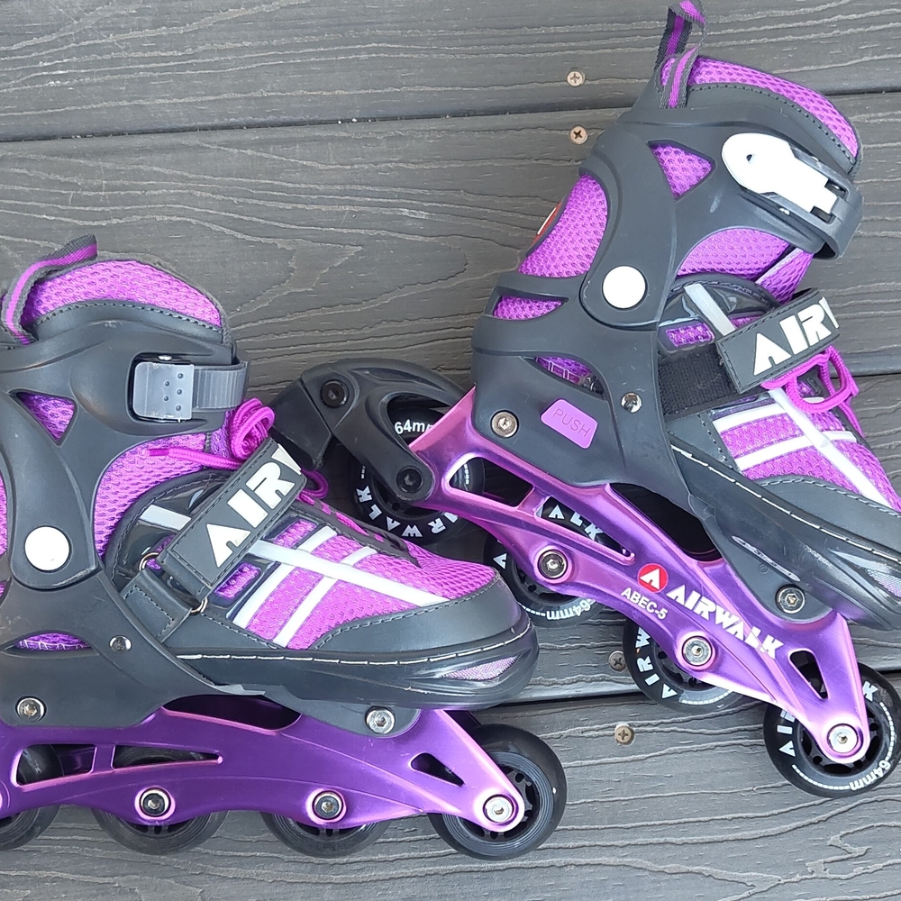Airwalk Purple and Black Kids Inline Skates